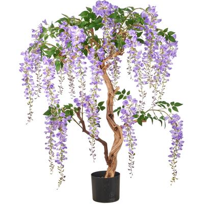 Kunstbaum CREATIV GREEN "Wisteria", lila, Obermaterial: 60% Polyester, 40% Kunststoff, Kunstpflanzen
