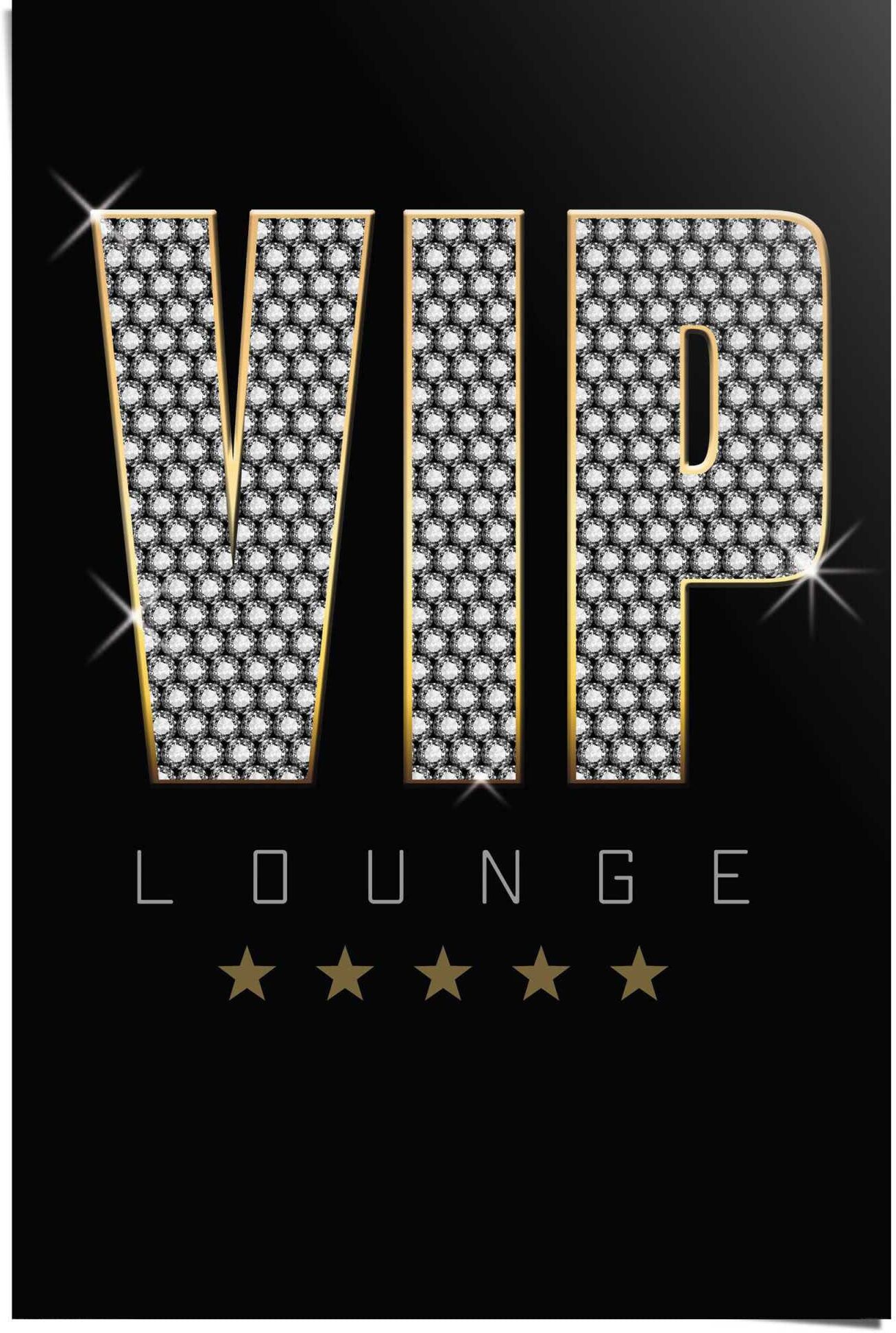Reinders! Poster REINDERS "Vip Lounge", schwarz (farbe bild(er): schwarz), B:61cm H:91,5cm, Papier, Bilder, Poster farbe bild(er): schwarz B/H/T: 61cm x 91,5cm, 1 Stk.