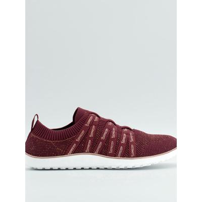 Slipper KANGAROOS, Damen, Gr. 39, rot (burgund), Textil, Schuhe Slipper