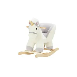 Uups Schaukeltier  Einhorn , weiß , Maße (cm): B: 35 H: 53