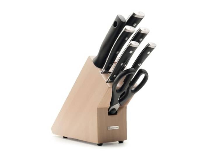 WÜSTHOF Classic Ikon Messerblock mit 7 Artikeln, Braun