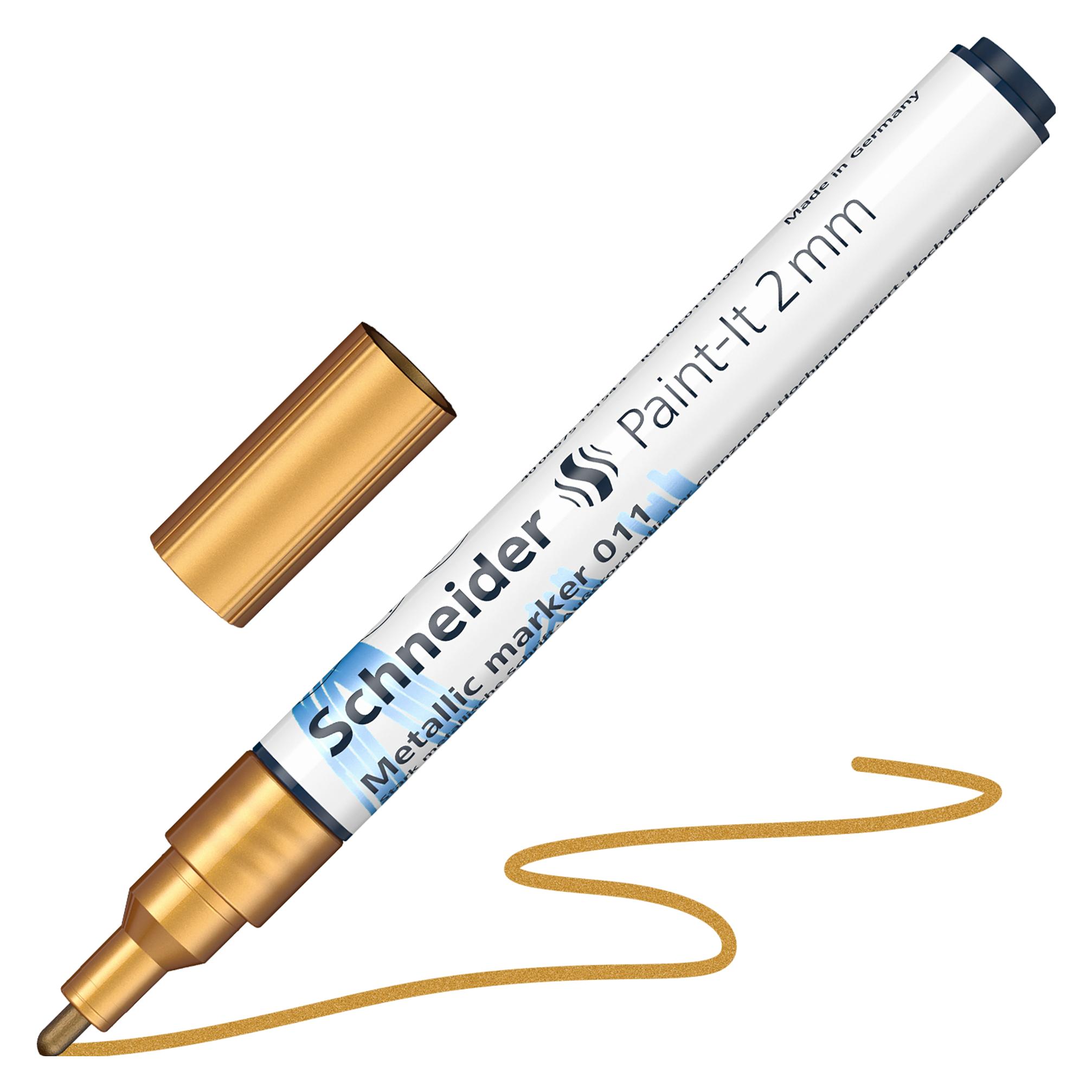 Schneider Paint-It 011 Metallic-Marker, 2 mm, Metallic-Silber (1x) (SRML01101066)