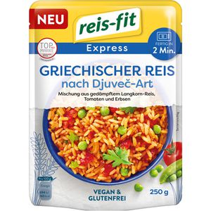 Reis-Fit Fertiggericht Express Reis, griechisch nach Djuvec-Art, je 250g, 6 Stück