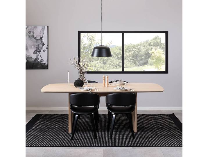 Esstisch Christo 220 x 75 x 105cm Braun/Beige