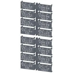 Siemens 3RP2901-0B Schildersatz für Multifunktionsgerät, 2 W Schildersatz (1 Stk) mit 16 Funktionen 3RP29010B  - 5 Stück