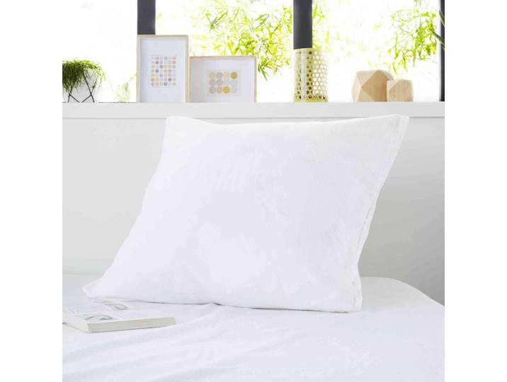 Protège oreiller anti-acariens imperméable molleton 100% coton 65x65