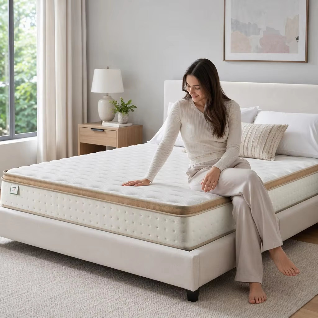Langfang Liu tai Furniture Pillow-Top Pocket Sprung Mattress Single (3')