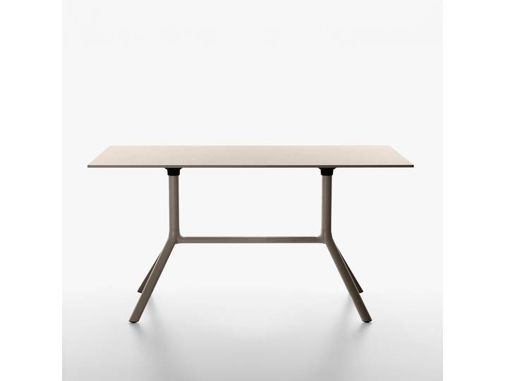 Tisch klappbar Plank Miura 140x70 cm, Beige, Rechteckig, Neu - Perfekt für Meetings