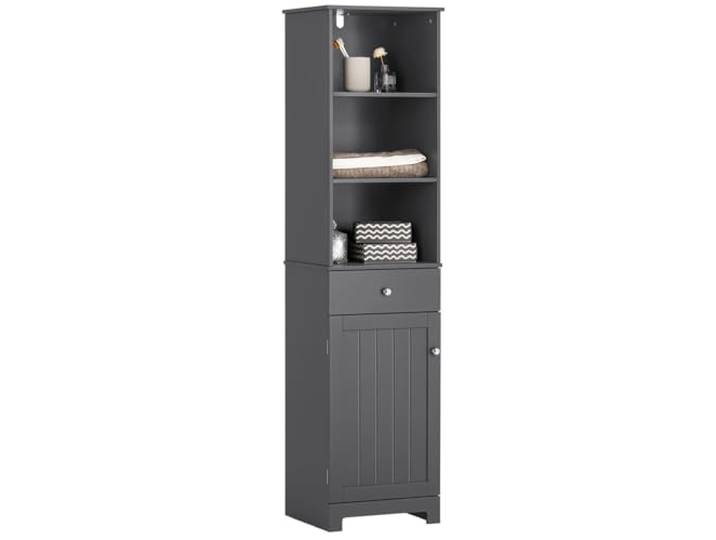 SoBuy Badezimmerschrank Schmaler Hochschrank 40x161x35 cm für Badezimmer