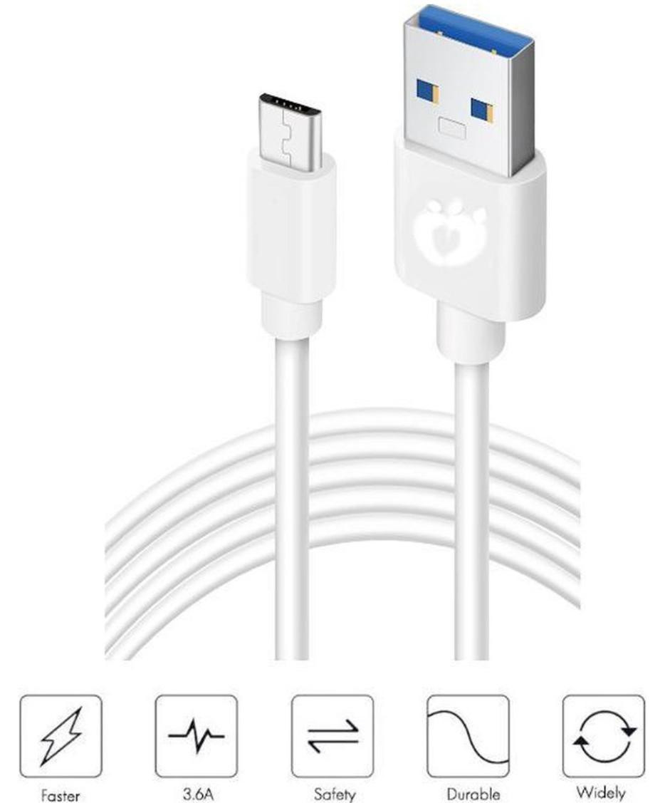 DrPhone Olesit Micro USB Kabel 1m - 3.6A Snelle Oplader en Data Sync