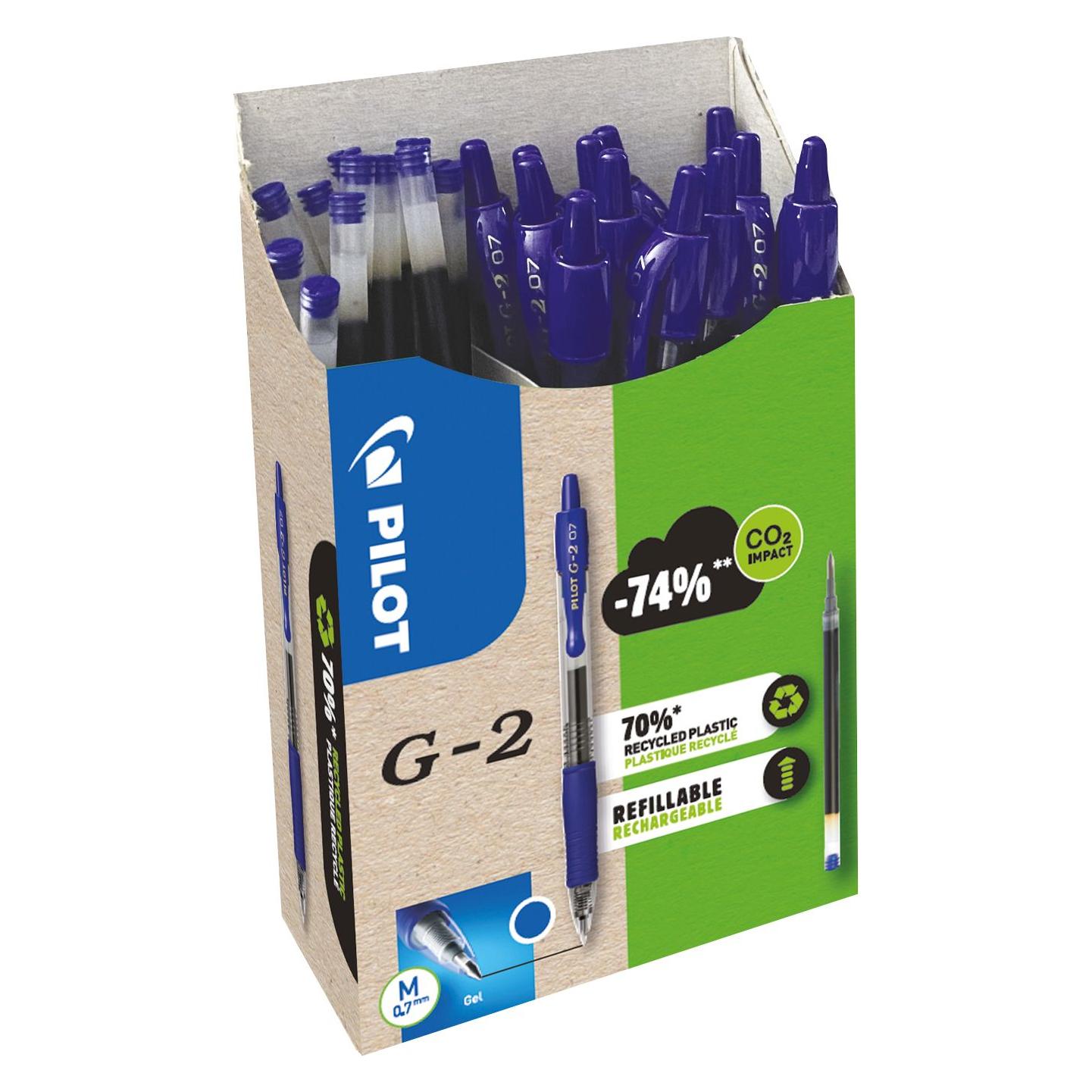 Pilot G-2 Gel Greenpack 12 Stifte + 12 Refill Medium (12x) (WLT556183)