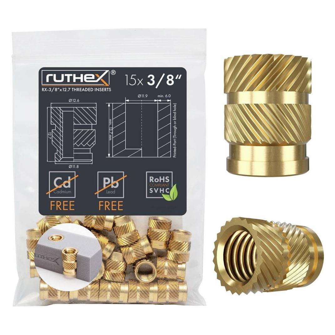Ruthex Gewindeeinsatz RX-3/8"-16-x12.7 GE-3/8x127-001 (GE-3/8x127-001)