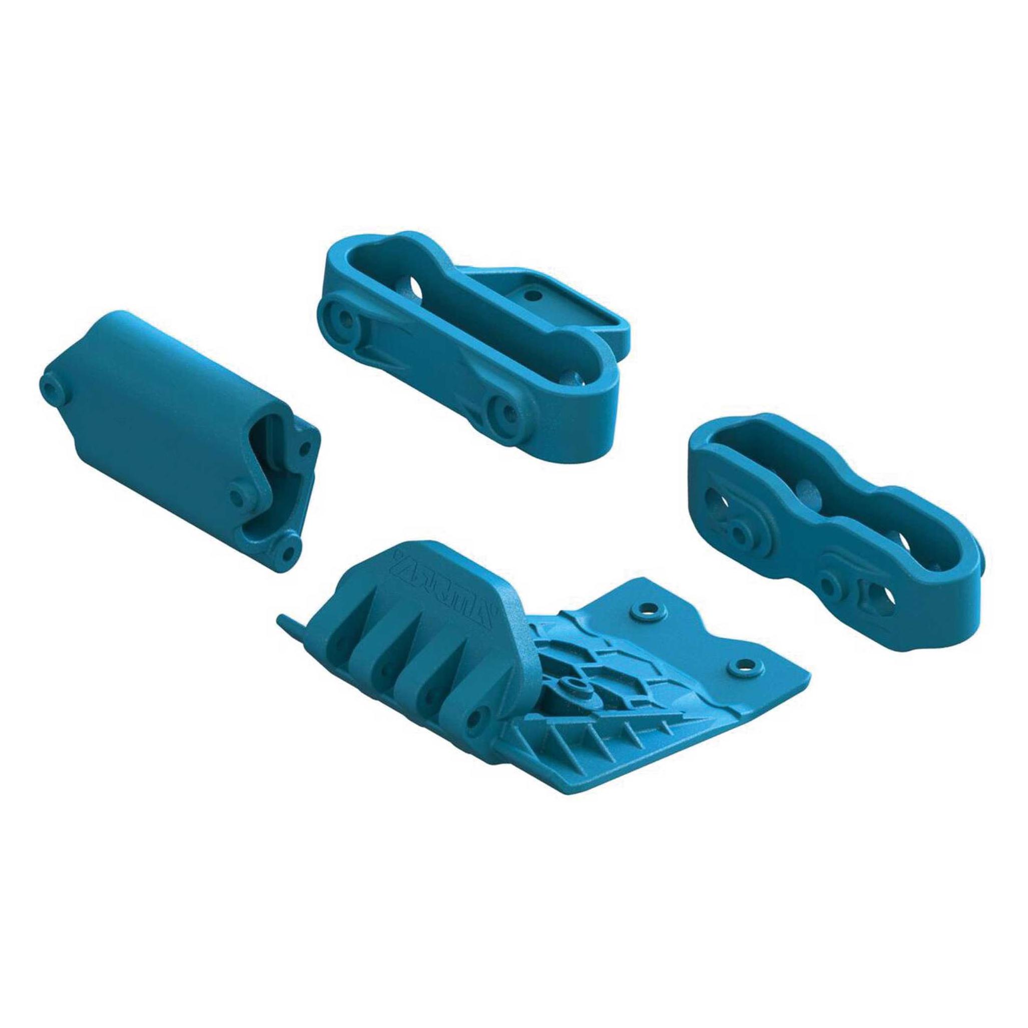 Arrma Lower Skid And Bumper Mount Set, Blue (ARA320787)