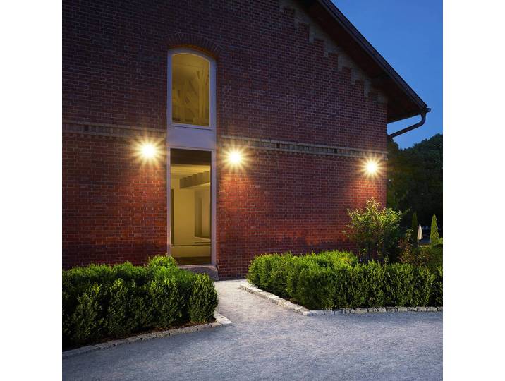 STEINEL LS 150 S Außenwandstrahler Sensor schwarz, schwarz, Aluminium, Modern, LED Außenleuchte