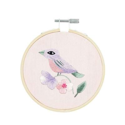 Stickpackung Vorgezeichnet, Vogel, Ø10cm