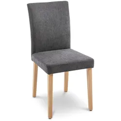 Komfort & Wohnen Stuhl Toledo 6307-1A Stoff Grau Fango