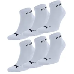 Puma Quarter Socken 6-Pack weiß - 39-42 - 39-42