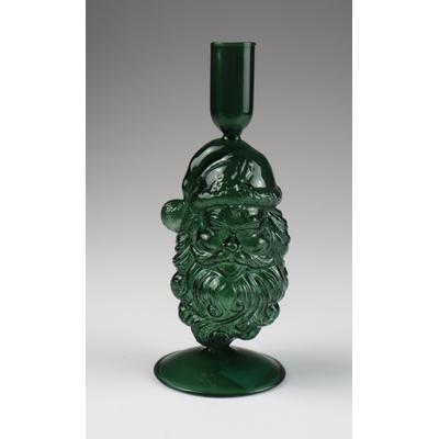 Kerzenhalter AM DESIGN "aus Glas", grün, B:9cm H:21cm, Glas, Kerzenhalter, Kerzenhalter, 2er Set, BxH: 9x21 cm