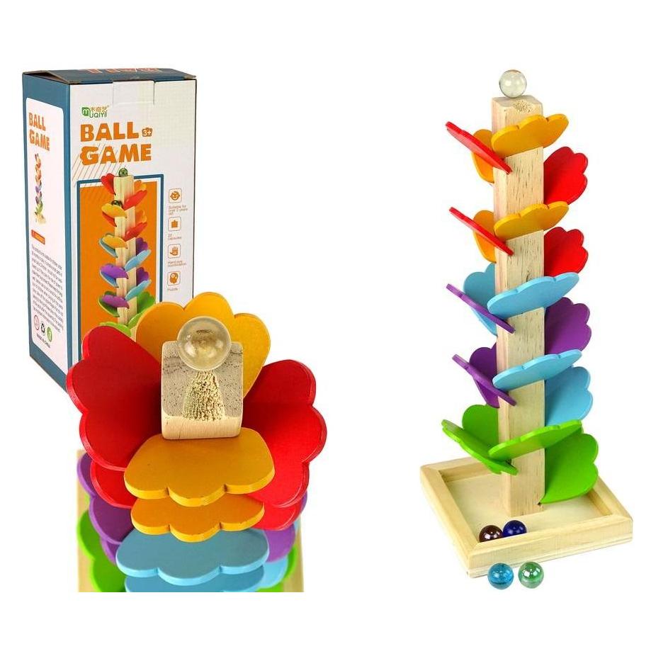 Lean Toys Kugelbahn aus Holz (53175109)