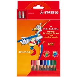 Stabilo, Malstifte, Dreikant-Buntstift (12x)