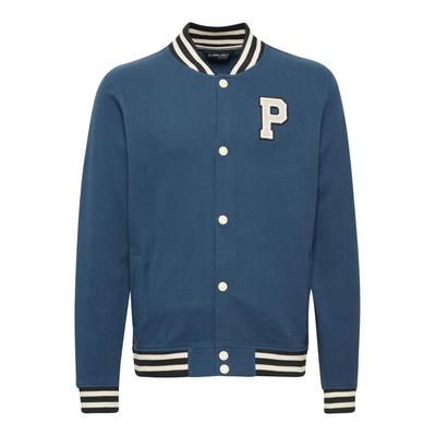 Collegejacke 11 PROJECT "Collegejacke PRValen", Herren, Gr. L, blau (marineblaus), Obermaterial: 100% Baumwolle CO., Jacken Collegejacke