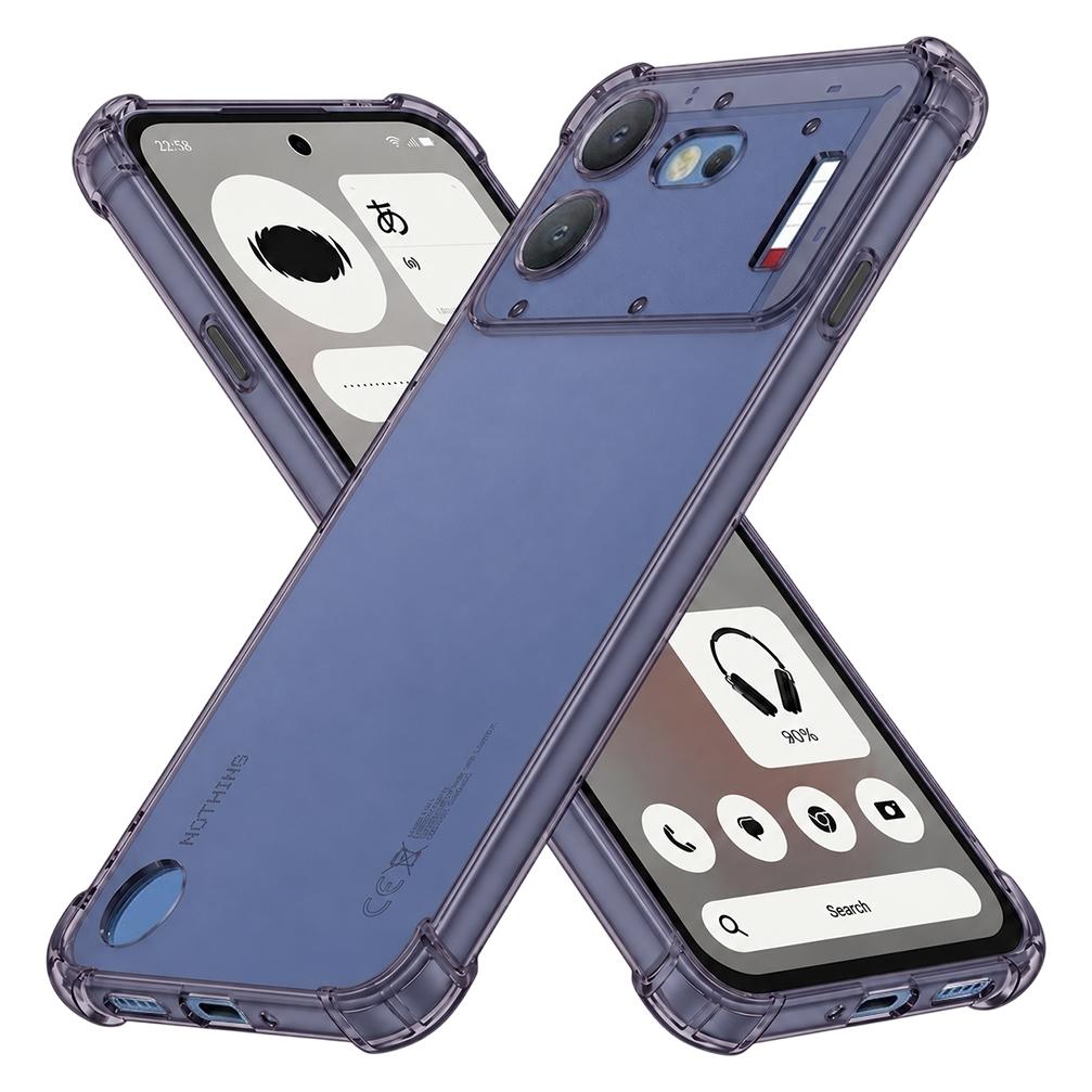 Techsuit - Shockproof Clear Silicone - Nothing Phone (4b) - Smoke Black (Nothing Phone (4b)) (76520986)