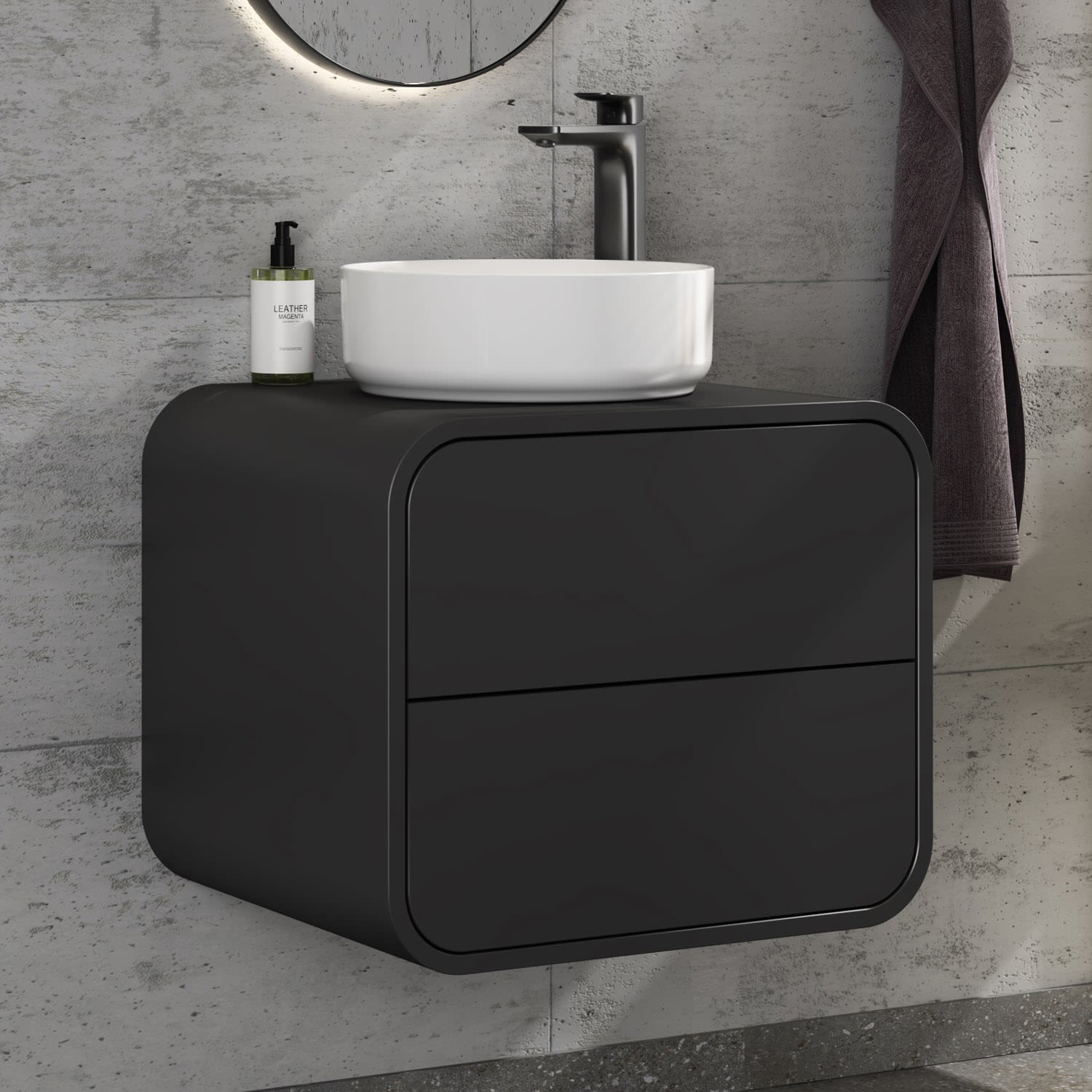 Megabad Profi Collection Pure Arc Waschtischunterschrank 60 cm