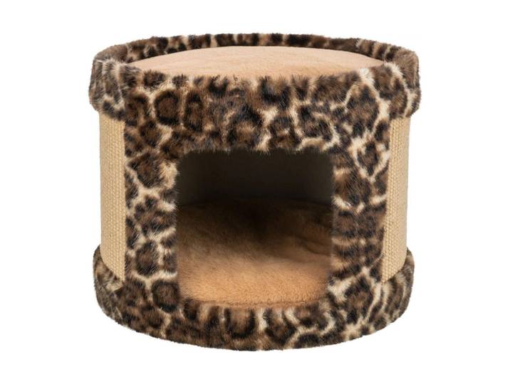 Tierbett TRIXIE Rückzugsort Leo ø 38 x 30 cm , braun, B/H/L: 38cm x 30cm x 30cm, Tierbetten, Tierbett