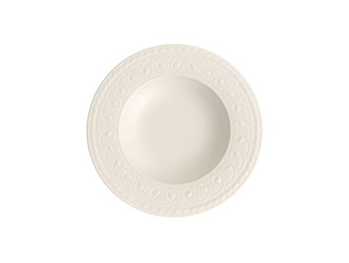 Villeroy & Boch Cellini Assiette creuse\, 24 cm\, Porcelaine Premium\, Blanc