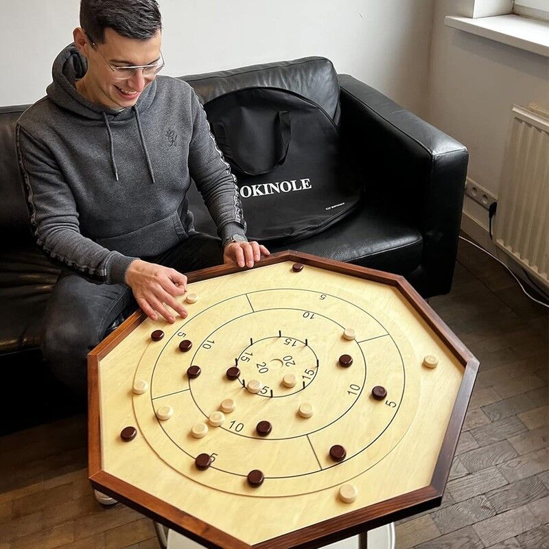 Uber Games Crokinole Loisirs 69 cm + Sac de transport
