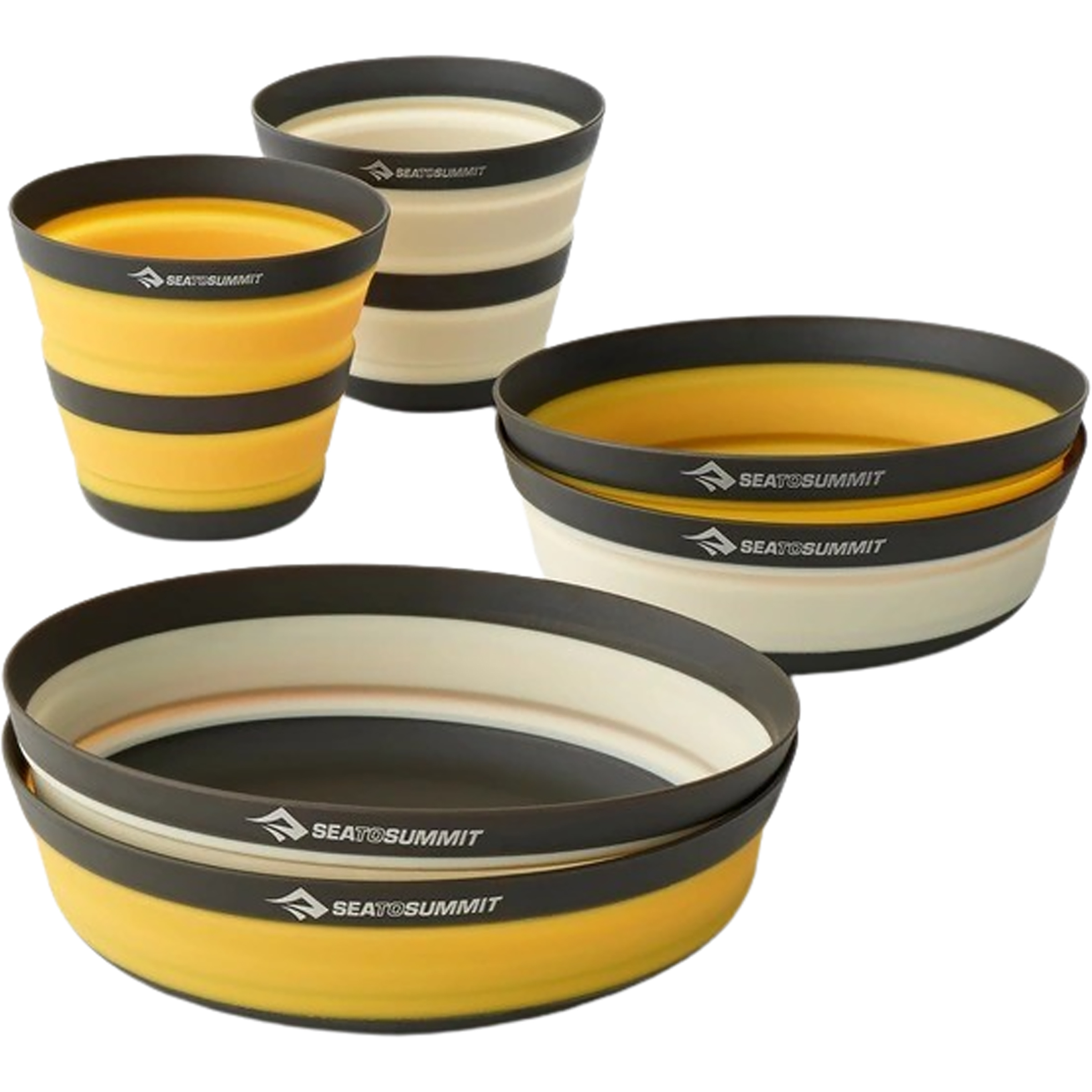 Sea to Summit Frontier Ul Collapsible Dinnerware 6er Set Campinggeschirr mehrfarbig Trekking