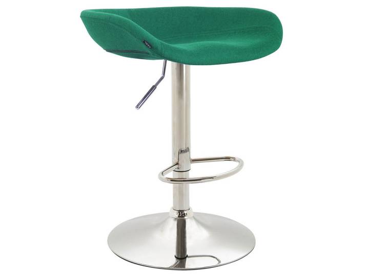 CLP Barhocker Filz grün, Grün, Metall, 52x67x43 cm, Esszimmer, Barmöbel, Barhocker