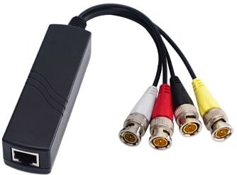ICECCTV BALUN-4. Video balun con cavetto 4 CANALI per telecamere AHD/HDCVI/TVI 8MP