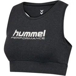 hummel hmlPULSE Logo Low Support Sport-BH Damen 2508 - black melange XL