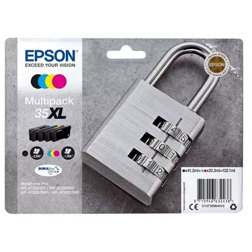 Epson Tinte 35 XL C13T35964010 cyan, magenta, gelb, schwarz