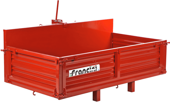 Francini P 170 - Heckcontainer für Traktor - Kippbar - 3 öffenbare Heckklappen