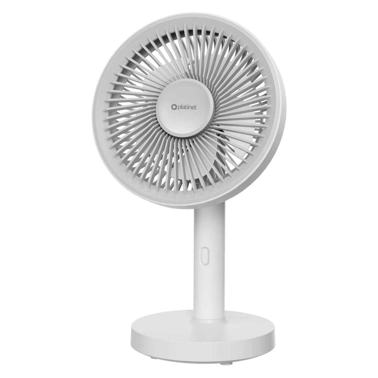 Platinet Wentylator USB RECHARGABLE DESK FAN WENTYLATOR BIURKOWY 1800 MAH 4W (46228) (13500)