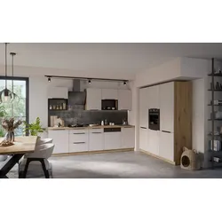 Küche SOLANO LOFT 280 + 180 Küchenzeile Küchenblock Einbauküche Kaschmir Eiche