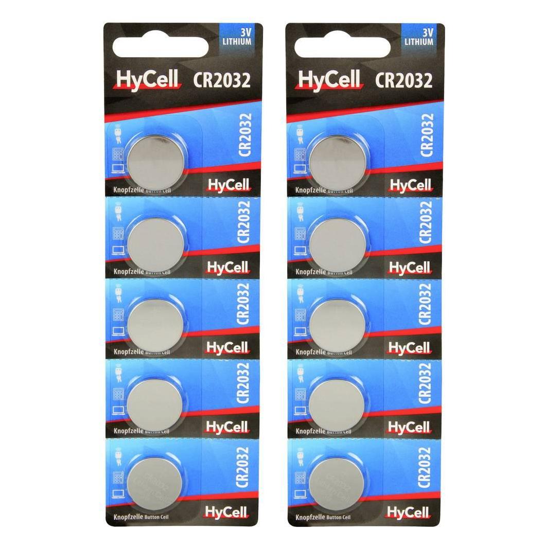 Ansmann Lithium Knopfzelle CR2032 10er Pack (10 Stk., CR2032) (1516-0105-590)