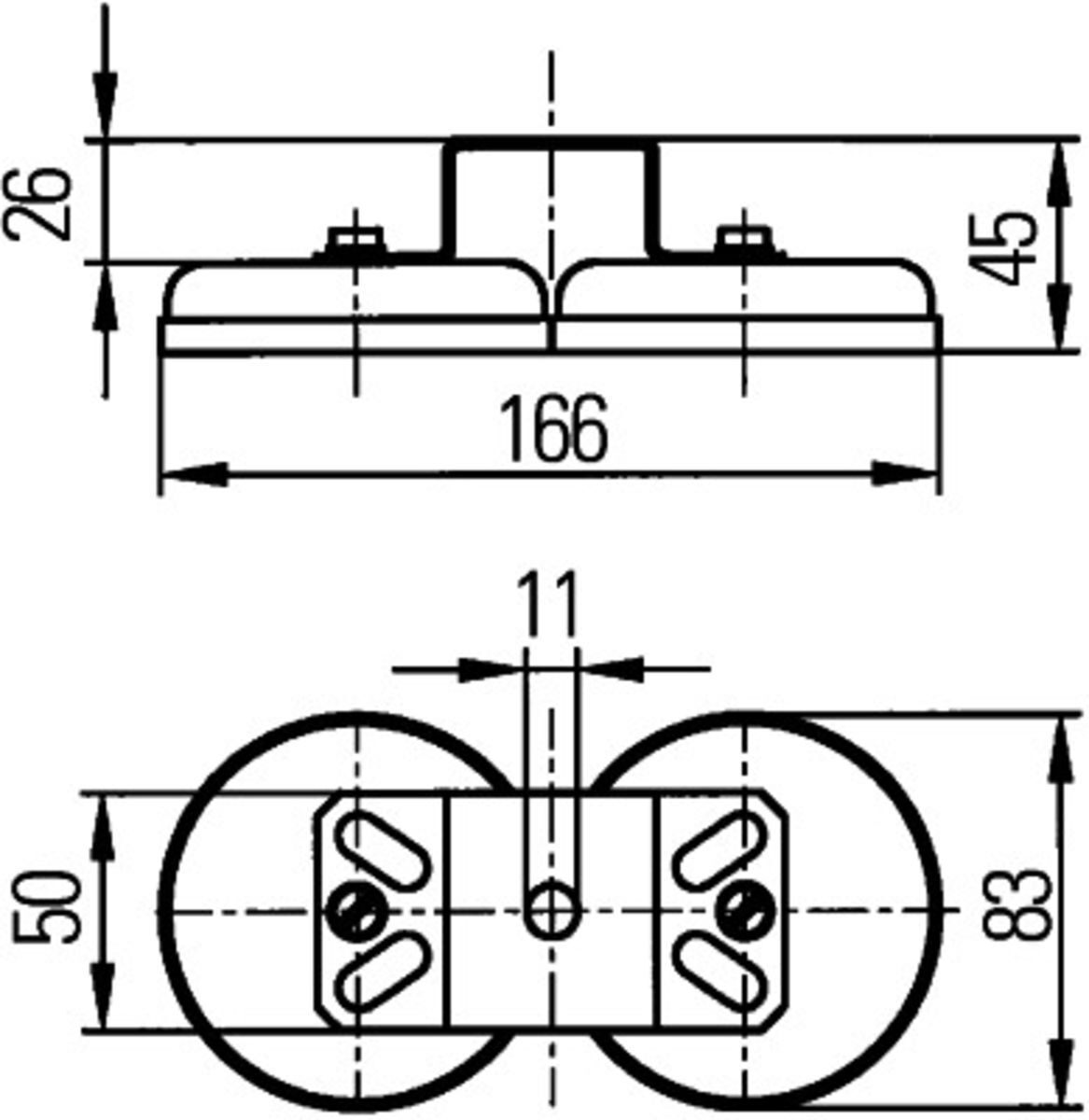 Support, projecteur de travail HELLA 8HG 004 806-001