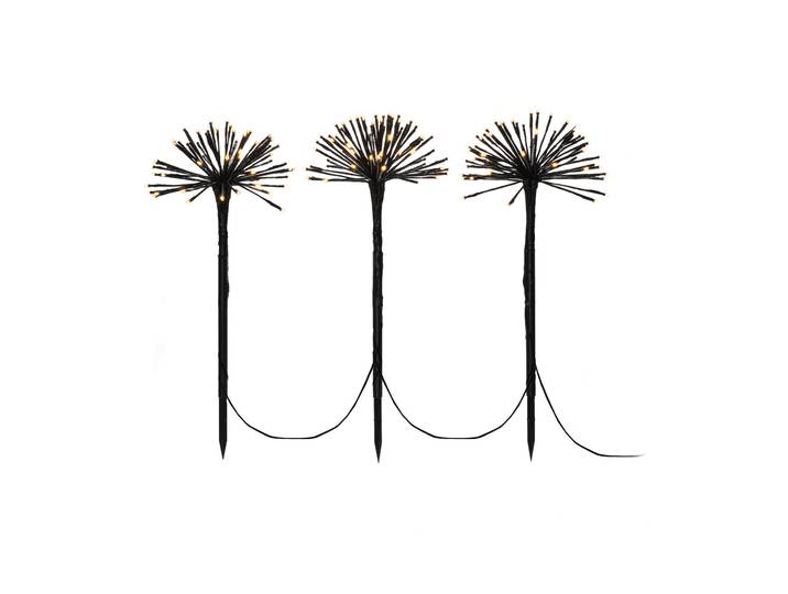 LED Spiessleuchte mit 3 Pusteblumen