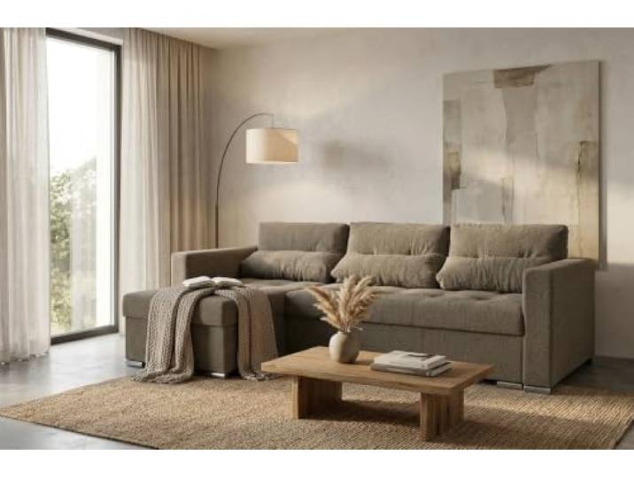 Family Meble Ecksofa Varius Angel mit Schlaffunktion und 2 Bettkästen, Ecke Links oder rechts montierbar – Variante Angelo Angel 5