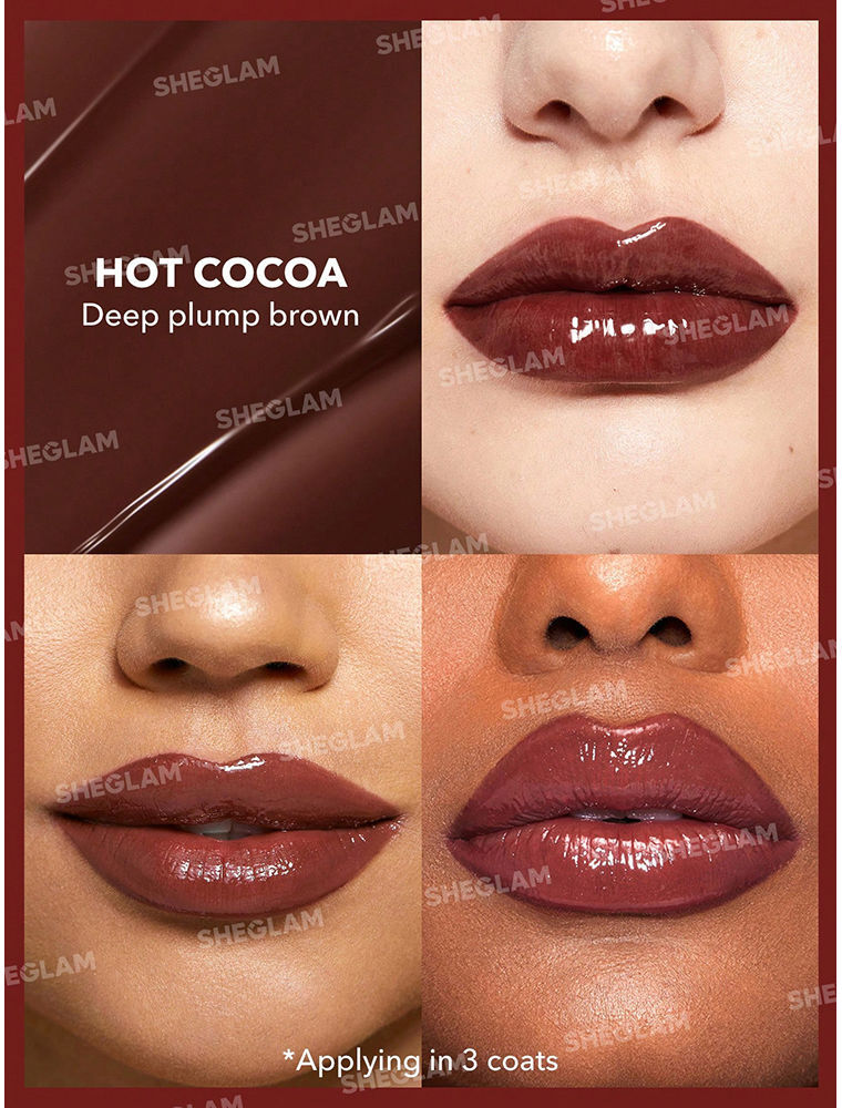 Sheglam POUT-PERFECT Shine brillo de labios voluminizador #Hot Cocoa