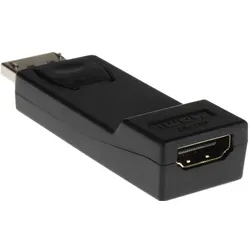 RS PRO DisplayPort auf HDMI AV-Adapter Male Display-Anschluss - Female HDMI, Video Adapter, Schwarz