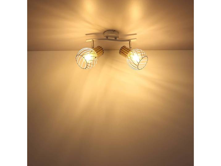 Globo Deckenleuchte Luise, dimmbar, weiß / opal, für Wohn- / Esszimmer, Metall