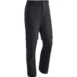 MAIER SPORTS Herren Hose Latit Zip M He-Zip Off Hose el., Größe 58 in Schwarz Schwarz