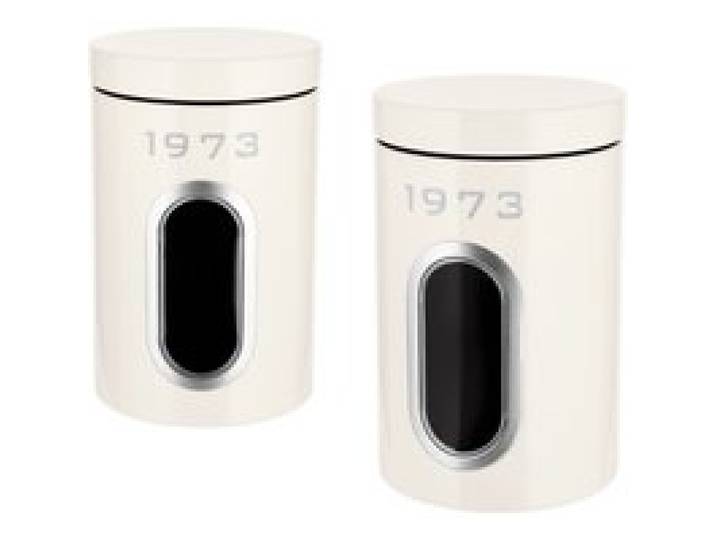 SILVERCREST® Lot de 2 boîtes de conservation Retro 1973 (crème)