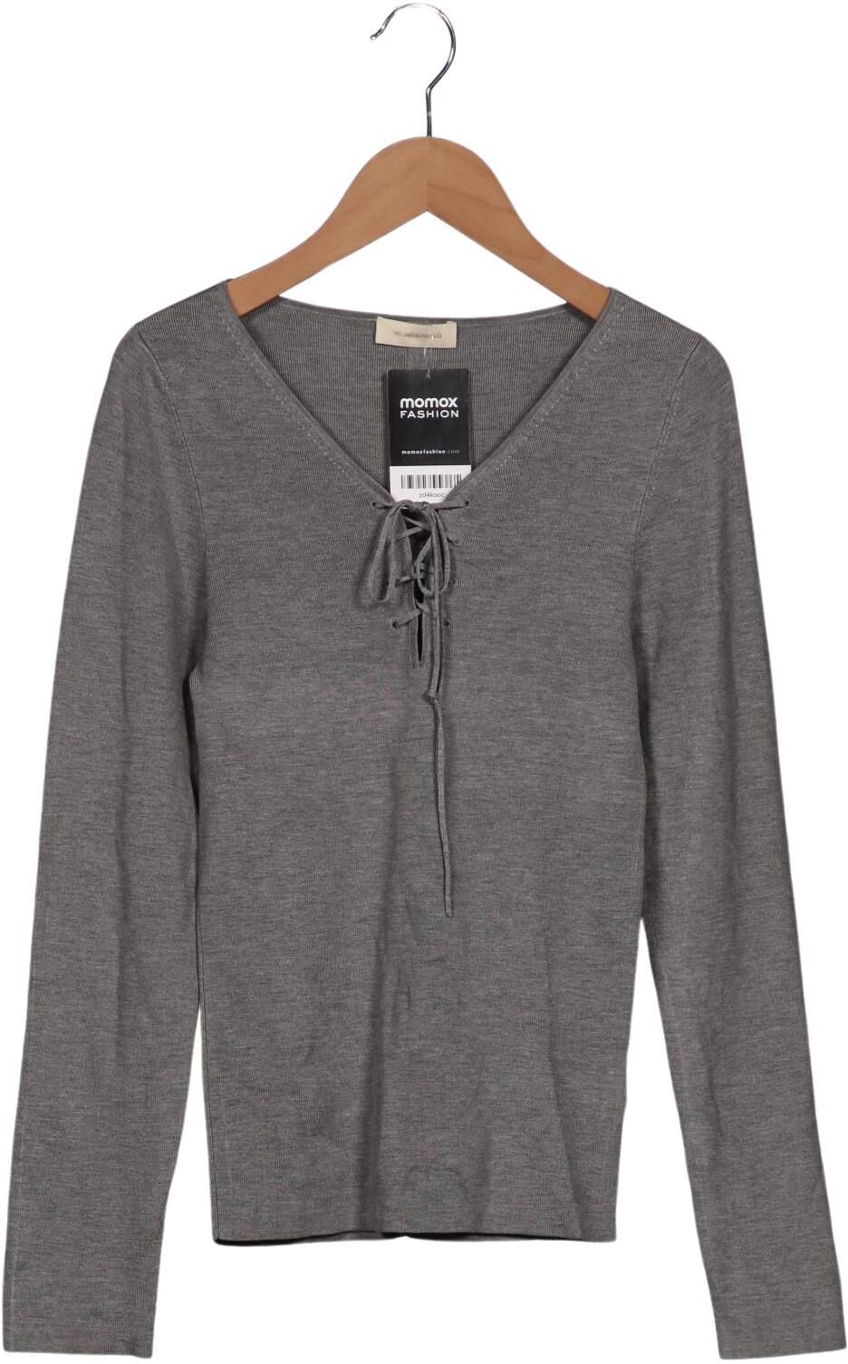 Wunderkind Damen Pullover, Grau, Gr. M, Seide - Second Hand