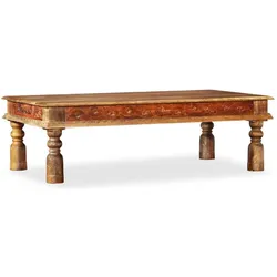vidaXL, Couchtisch + Beistelltisch, Couchtisch Massivholz Mango Akazie 110x60x38 cm (110 x 60 x 38 cm)
