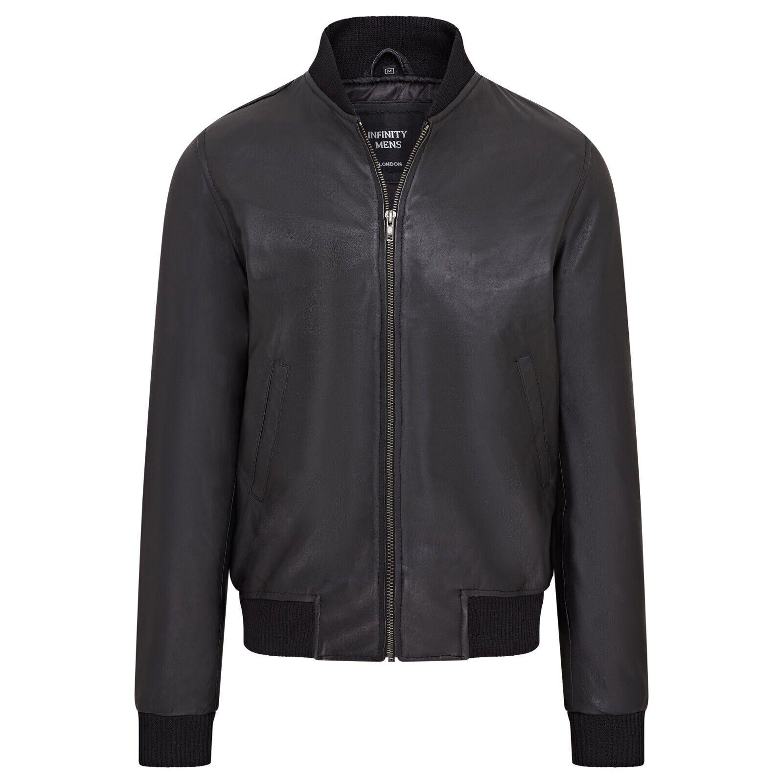 MA-1 Varsity Bomberjacke aus weichem Leder f�r Herren